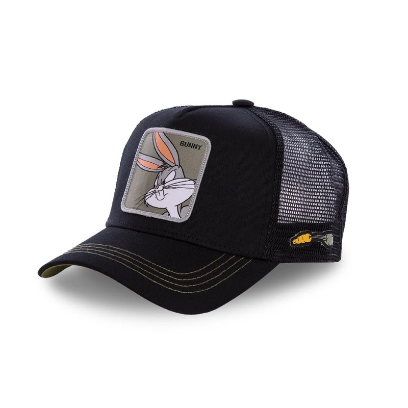 Queue Caps Looney Tunes Bunny Cap - Black - قبعة